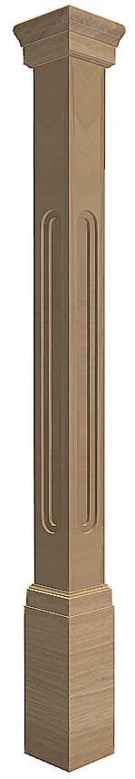 3.5" Loop Newel Post