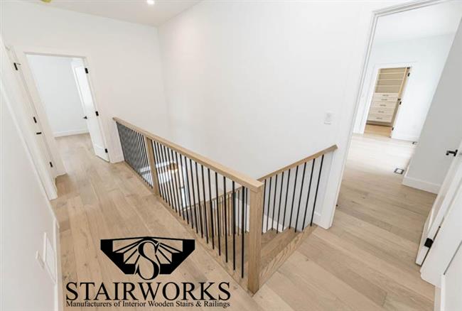 Waterfall Railing W/Cottage Small Handrail & Price Balusters