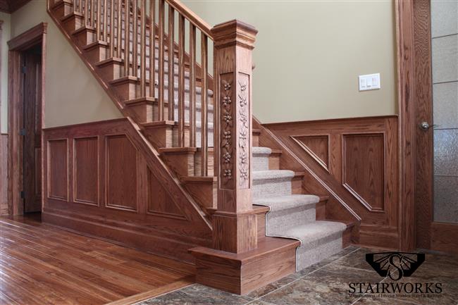 Blueberry Newel Post_W_Hampton 1 Baluster_3