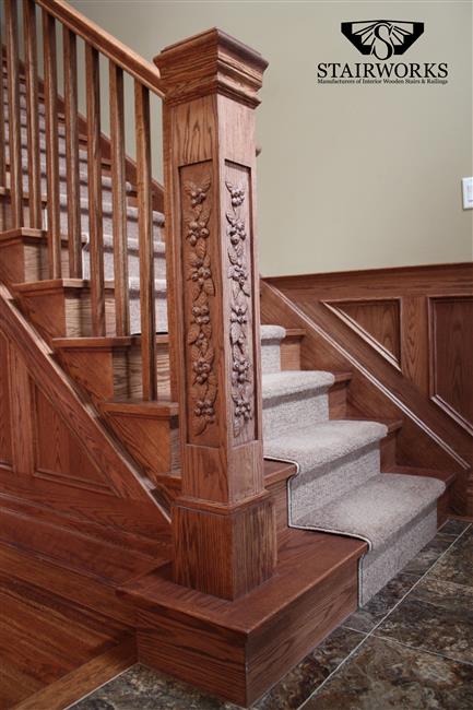 Blueberry Newel Post_W_Hampton 1 Baluster_2