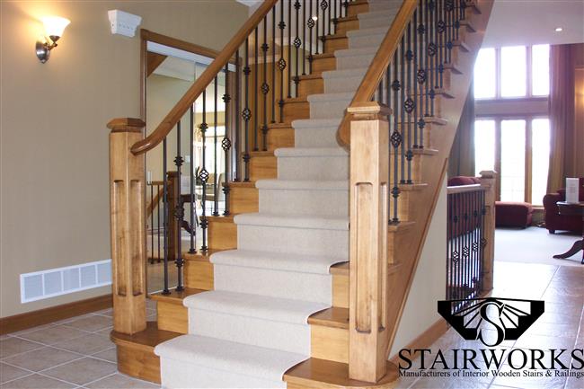 Regency_Newel Post_W_Oxford Steel Balusters1