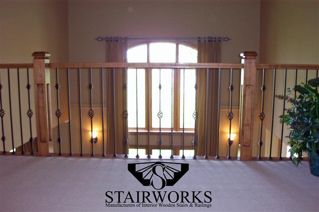 Regency_Newel Post_W_Oxford Steel Balusters2