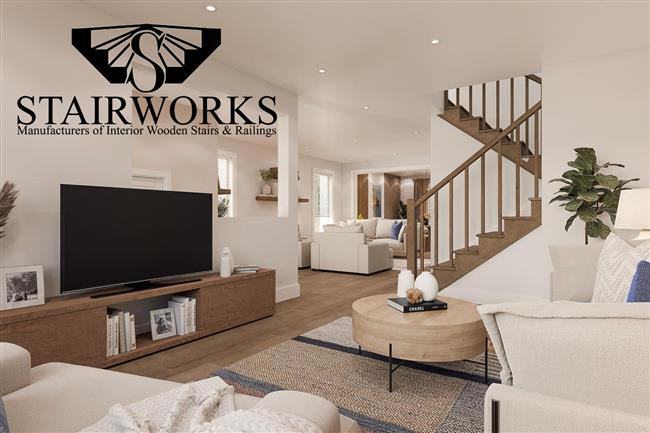 Studio Newel W/Studio Balusters